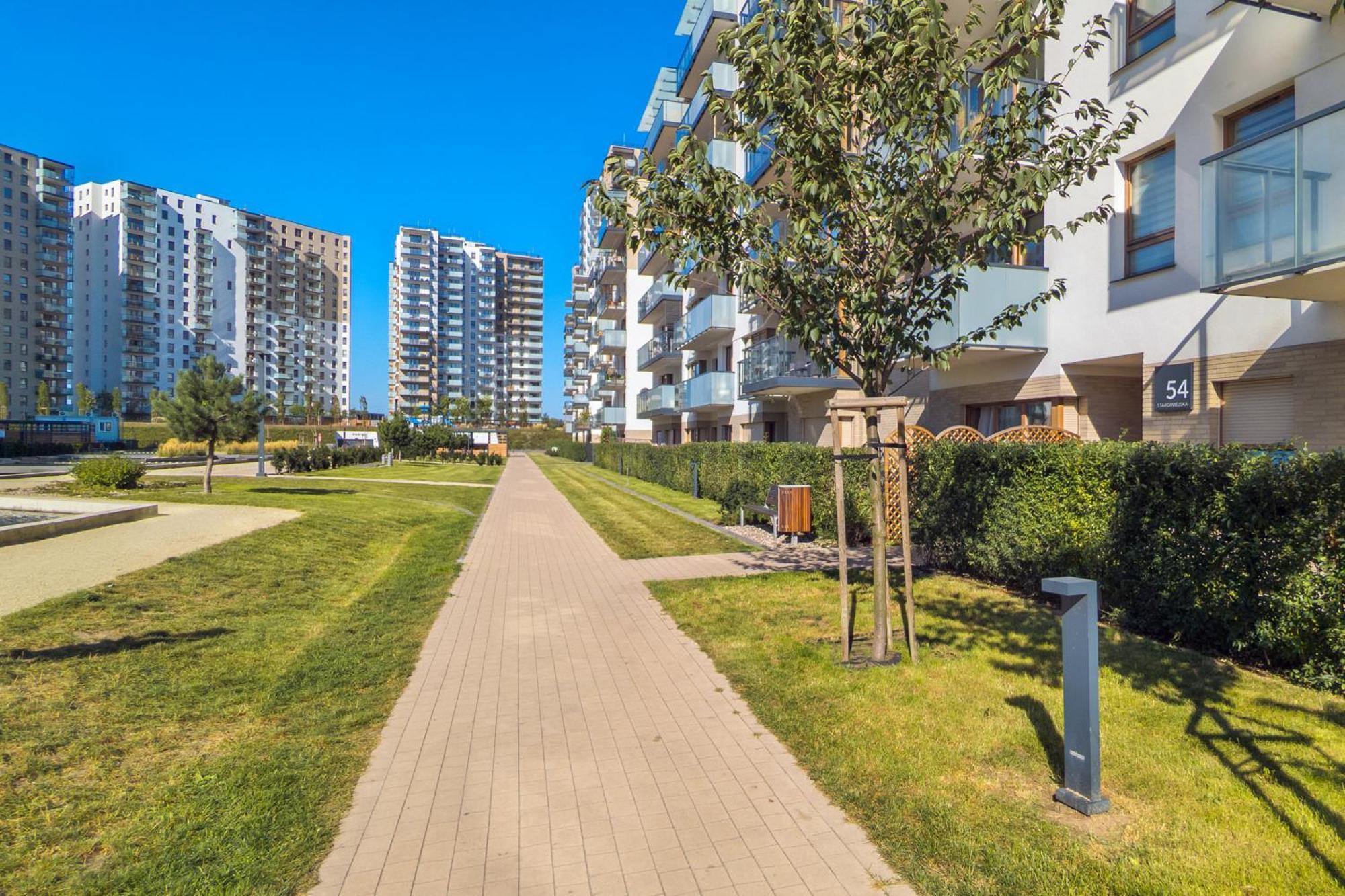 Starowiejska Apartment With Balcony Next To Arena Gdansk Stadium By Noclegi Renters Eksteriør bilde